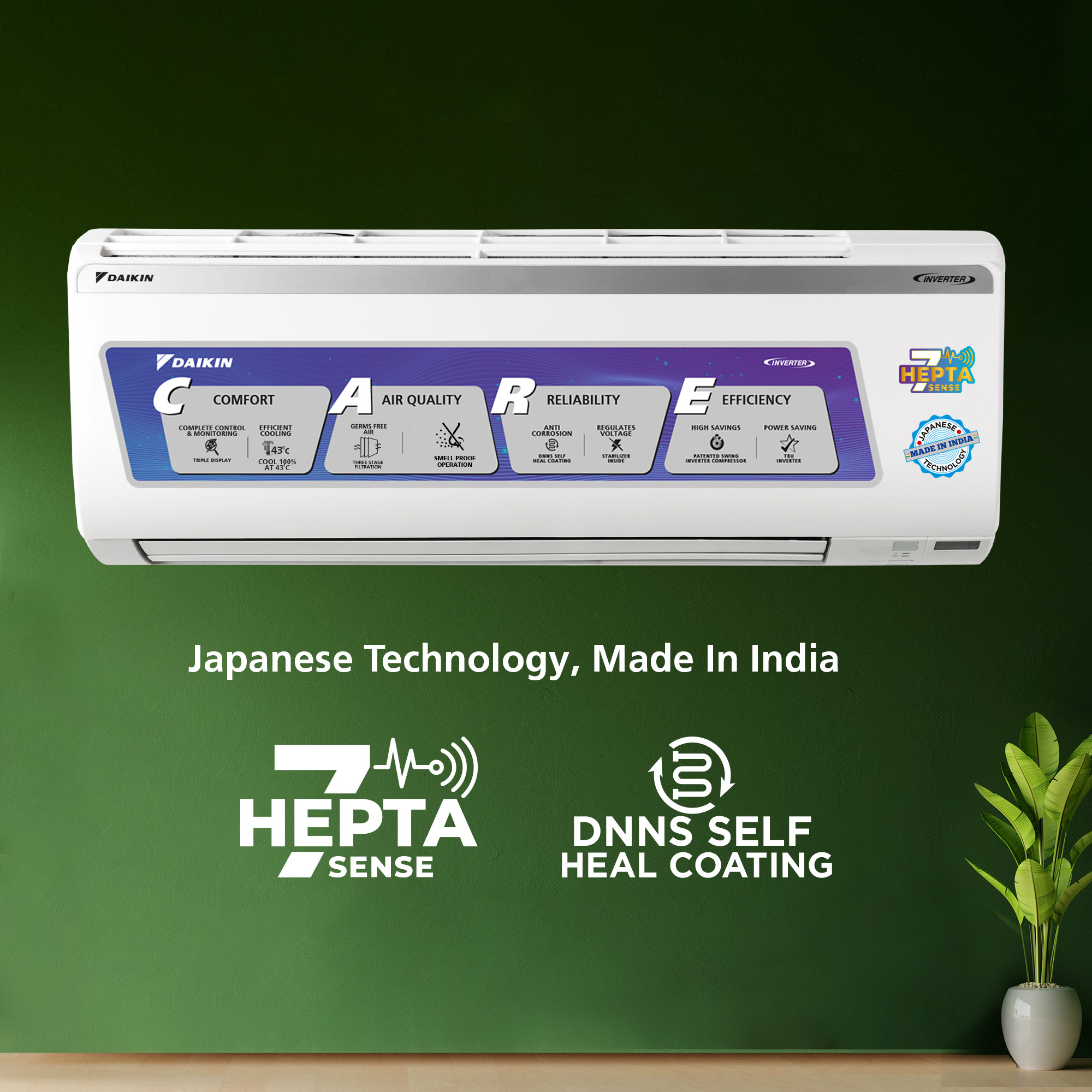 Daikin 1.4 TR 3-Star Inverter Split AC - Image 5